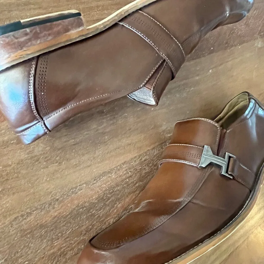 Amali Bankston-065‎ Men’s Brown Slip On Dress Shoes Flats Loafers 10.5
